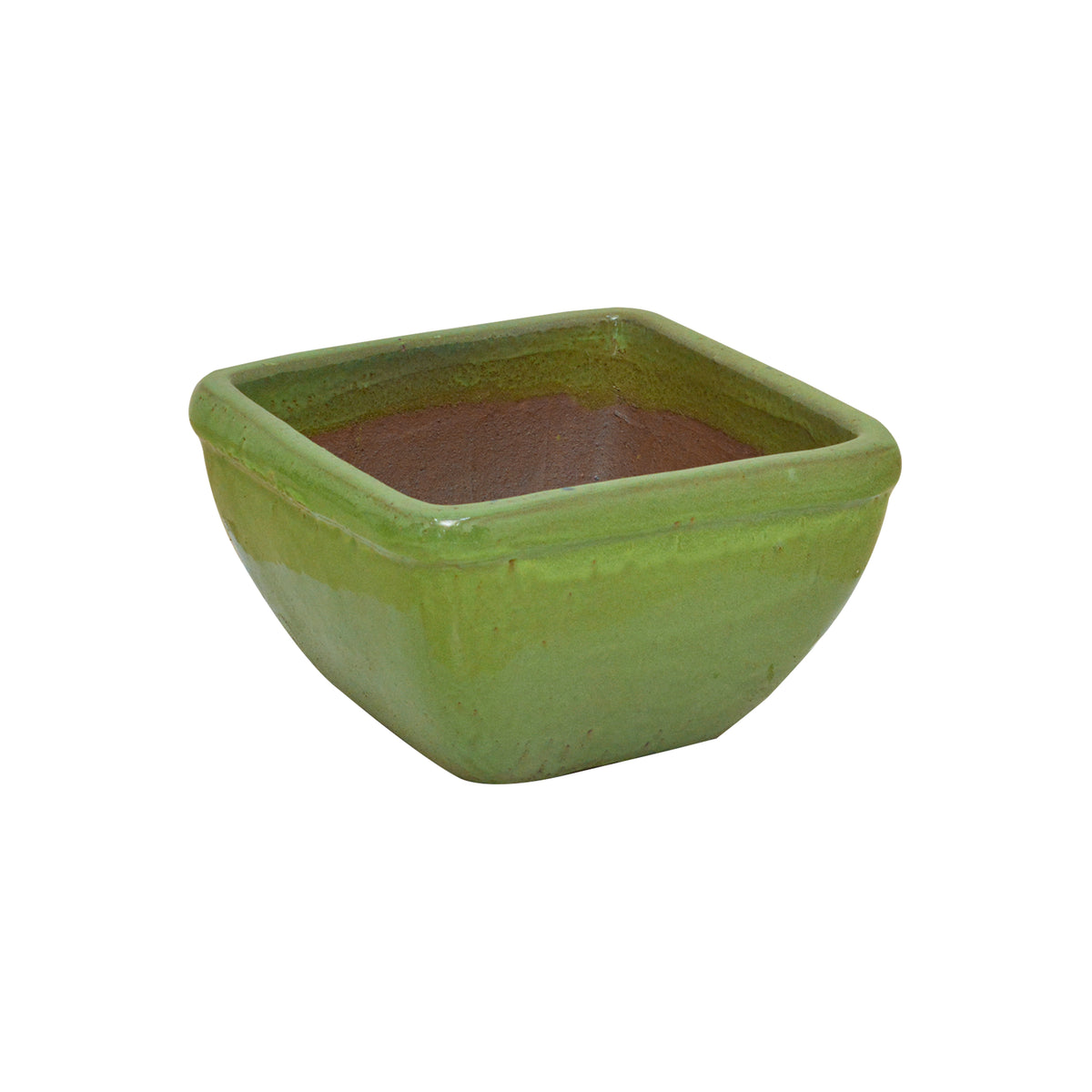 Square Pot Wasabi Green