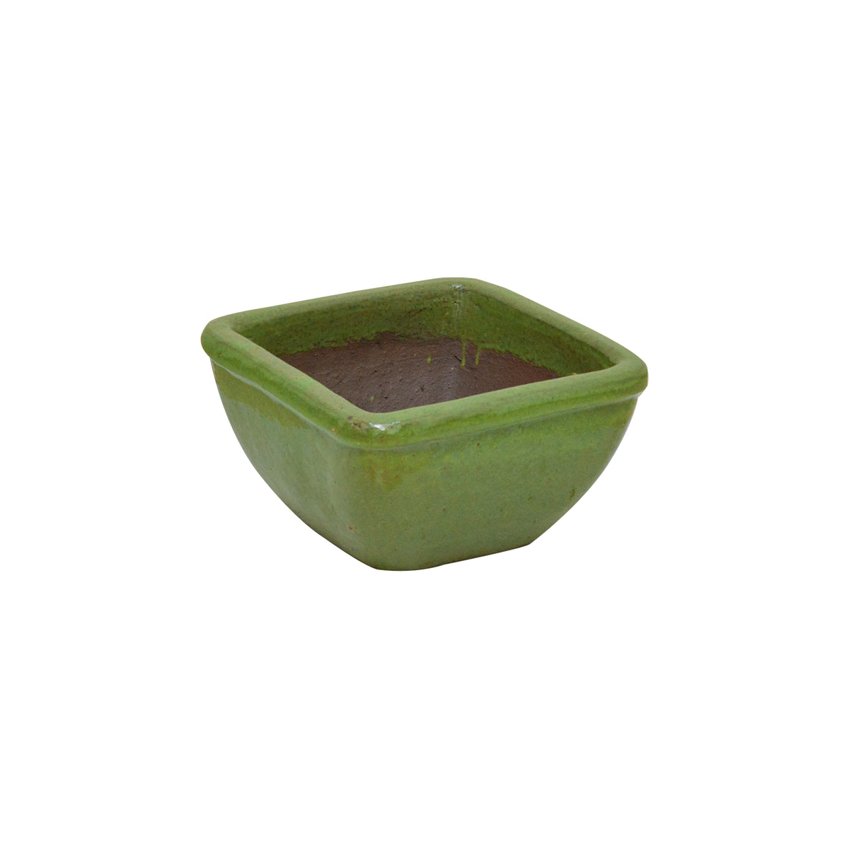Square Pot Wasabi Green