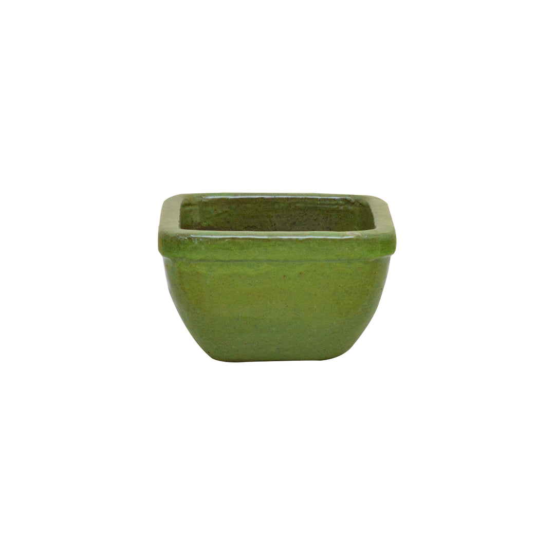 Square Pot Wasabi Green