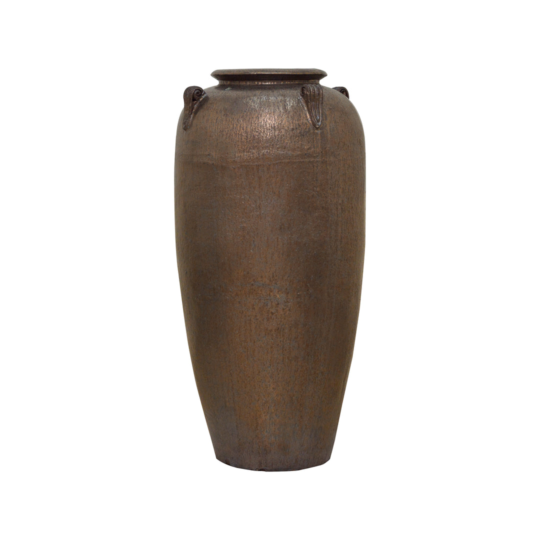 Ceramic Jar with Rim Bronze