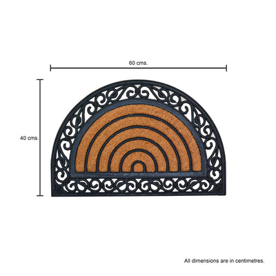 Rubber Moulded Coir Tufted Mat - Arch