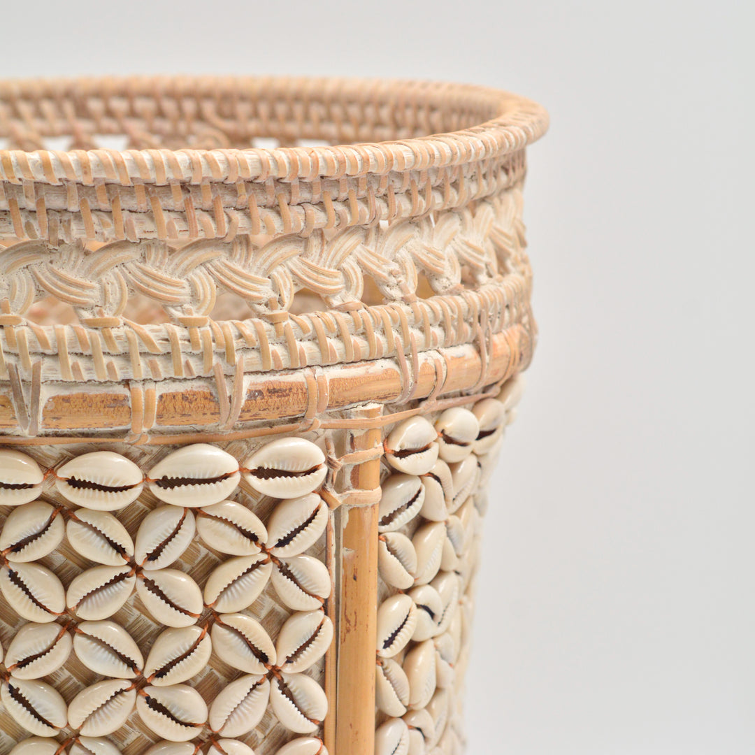 Shell Rattan Planter