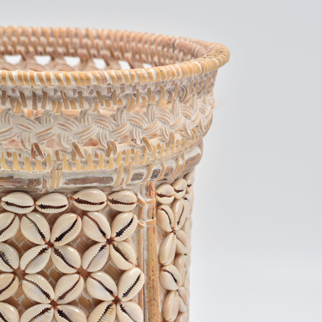Shell Rattan Planter