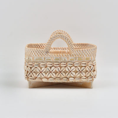 Shell Rattan Basket