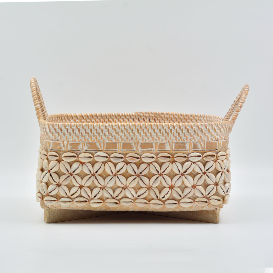 Shell Rattan Basket