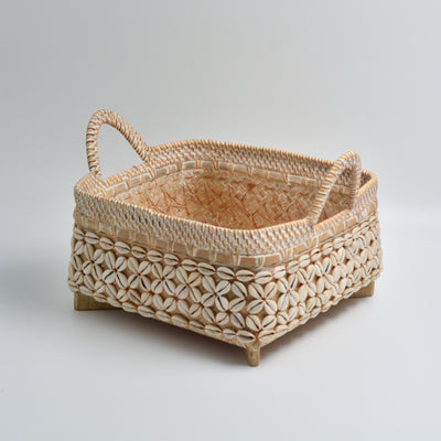 Shell Rattan Basket