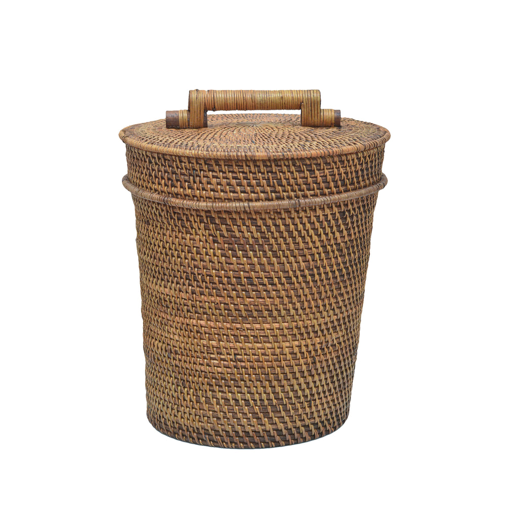 Buy Tableware, Rattan Storage Basket With Lid