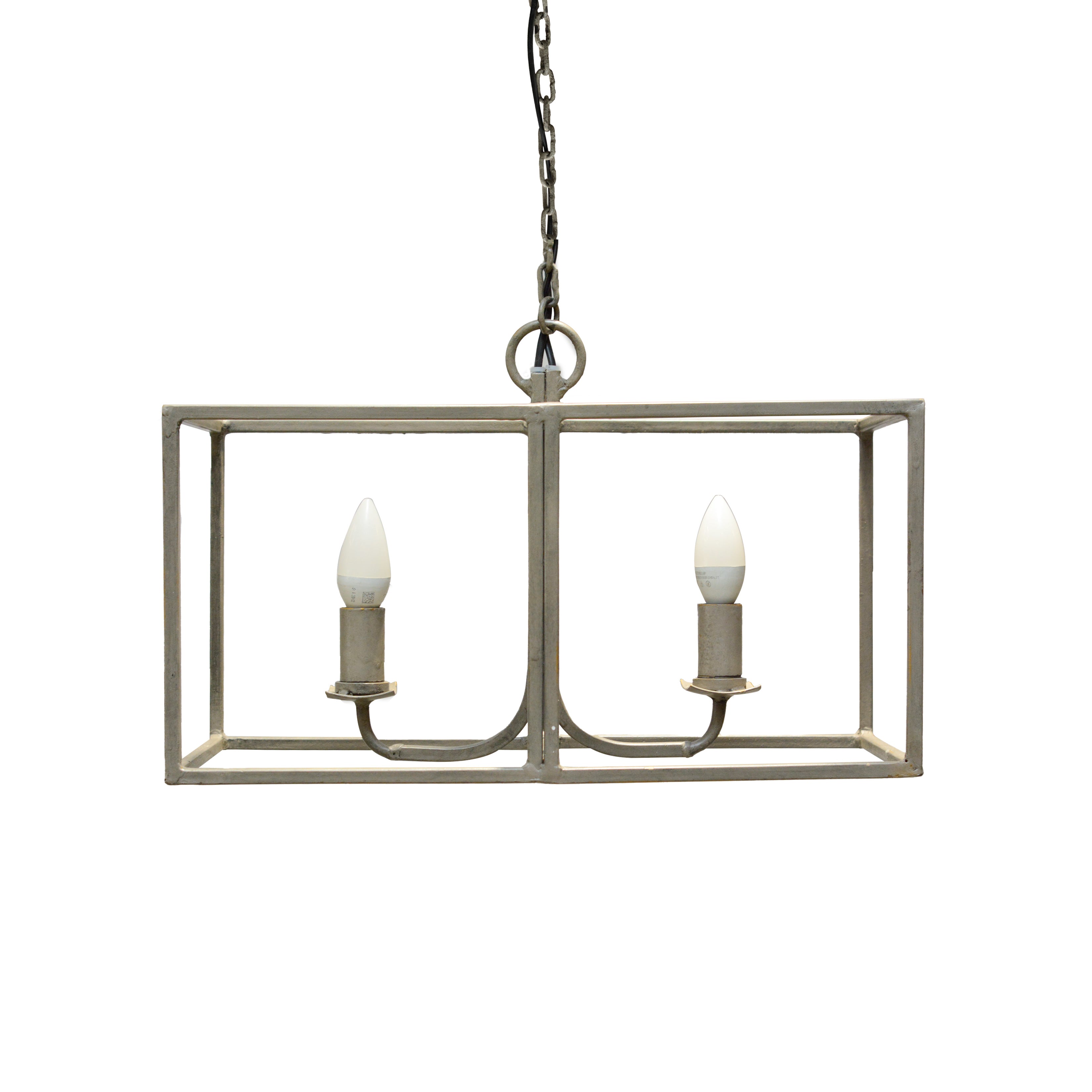 Rectangular Pendent Lamp with 2 holders