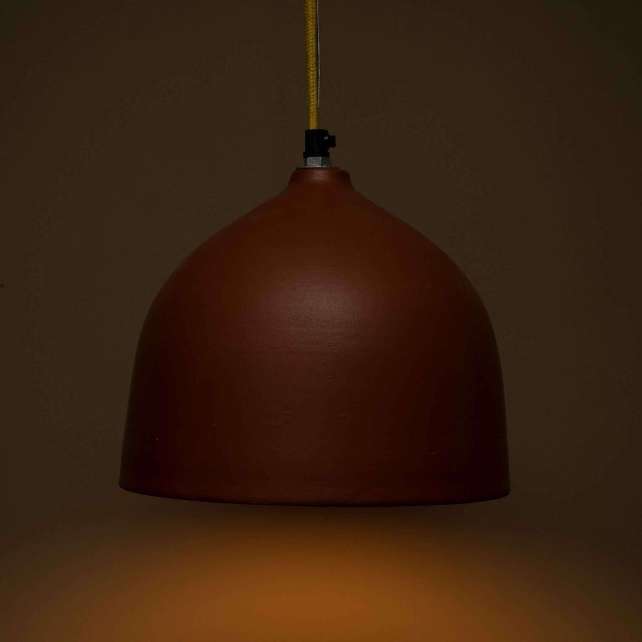 Eva Terracotta Dome lamp