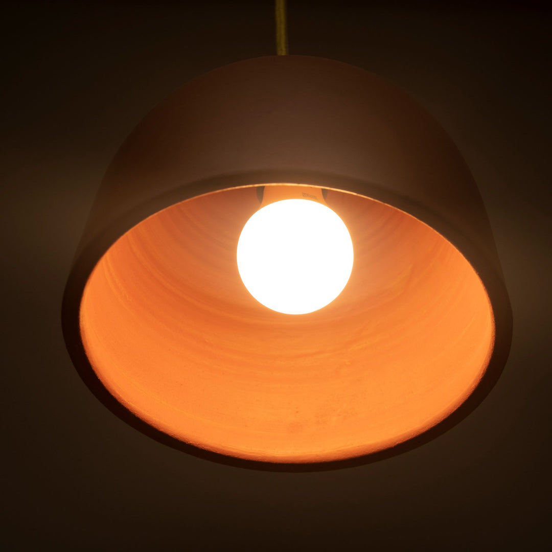 Eva Terracotta Dome lamp