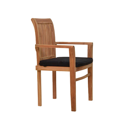 Stacking Arm Chair With Cushion