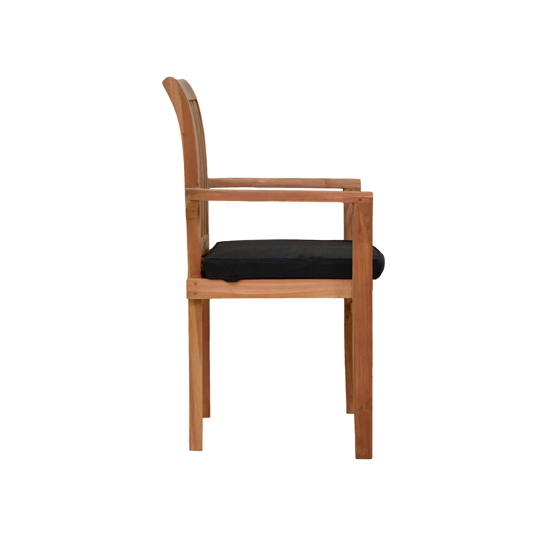 Stacking Arm Chair With Cushion