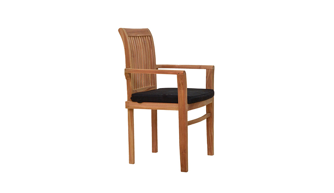 Stacking Arm Chair With Cushion