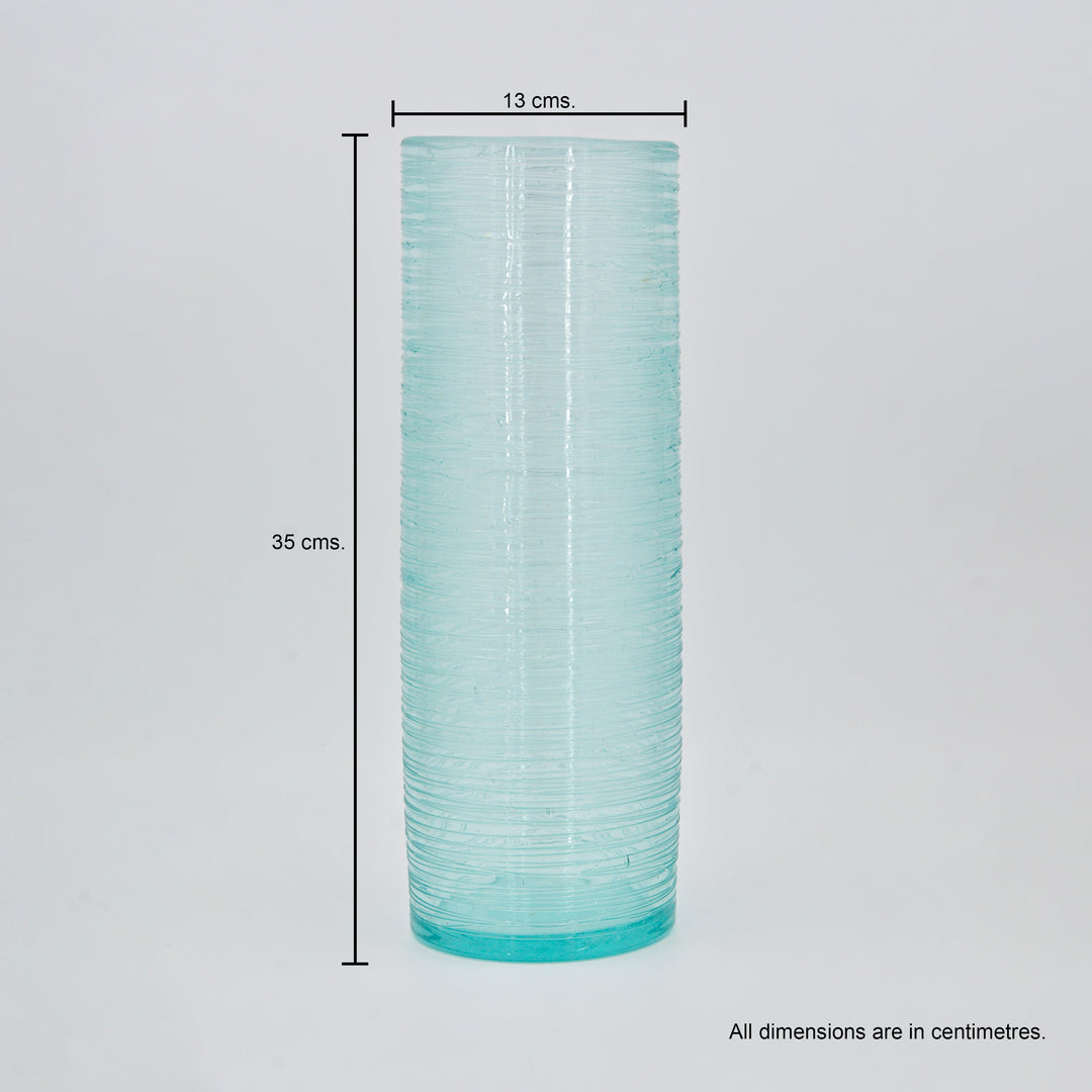 Tall Glass Vase Trail Finish