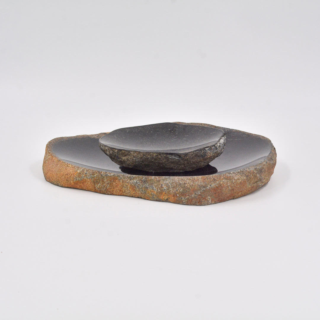 Granite Boulder Platter Set of 2