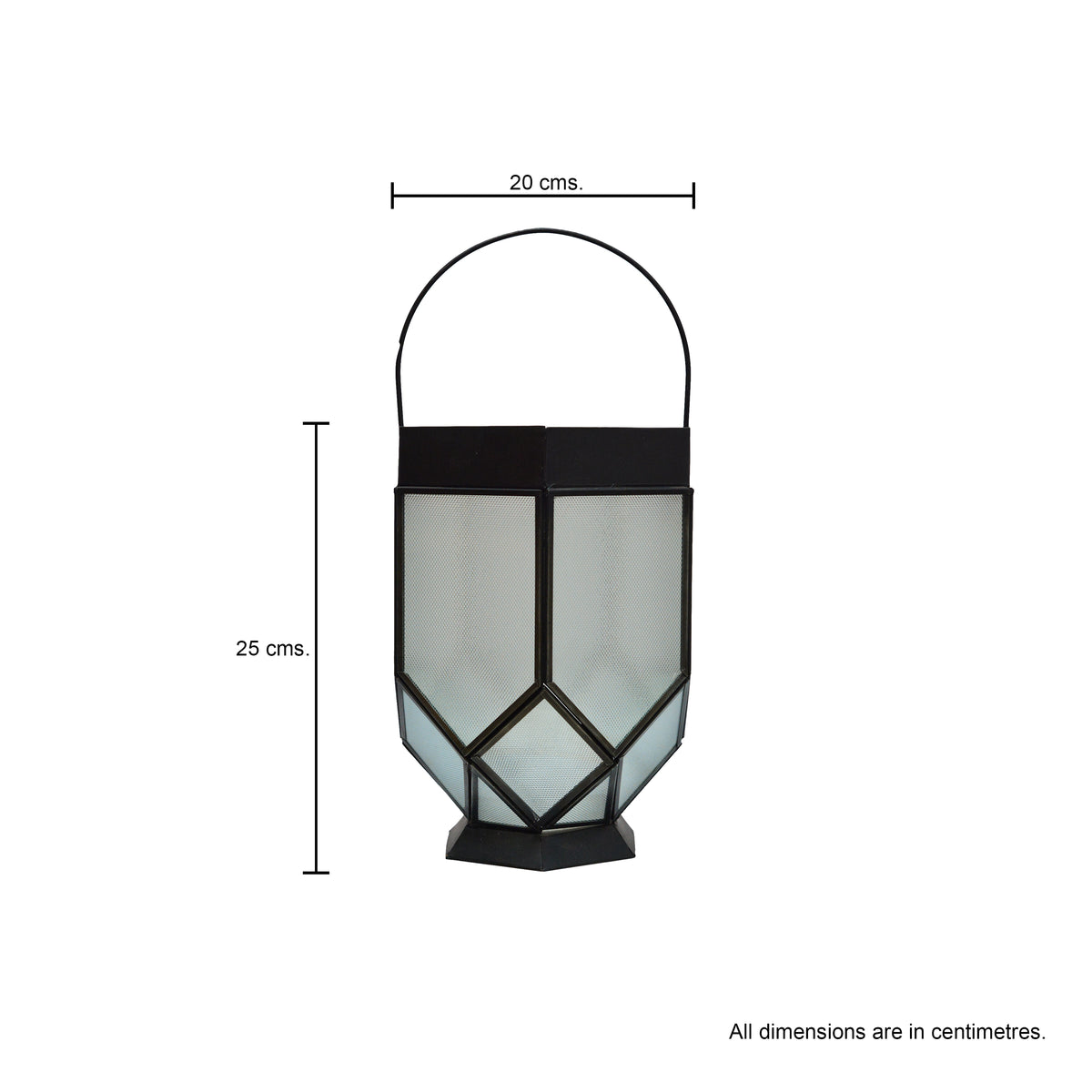Dotted Glass Candle Holder