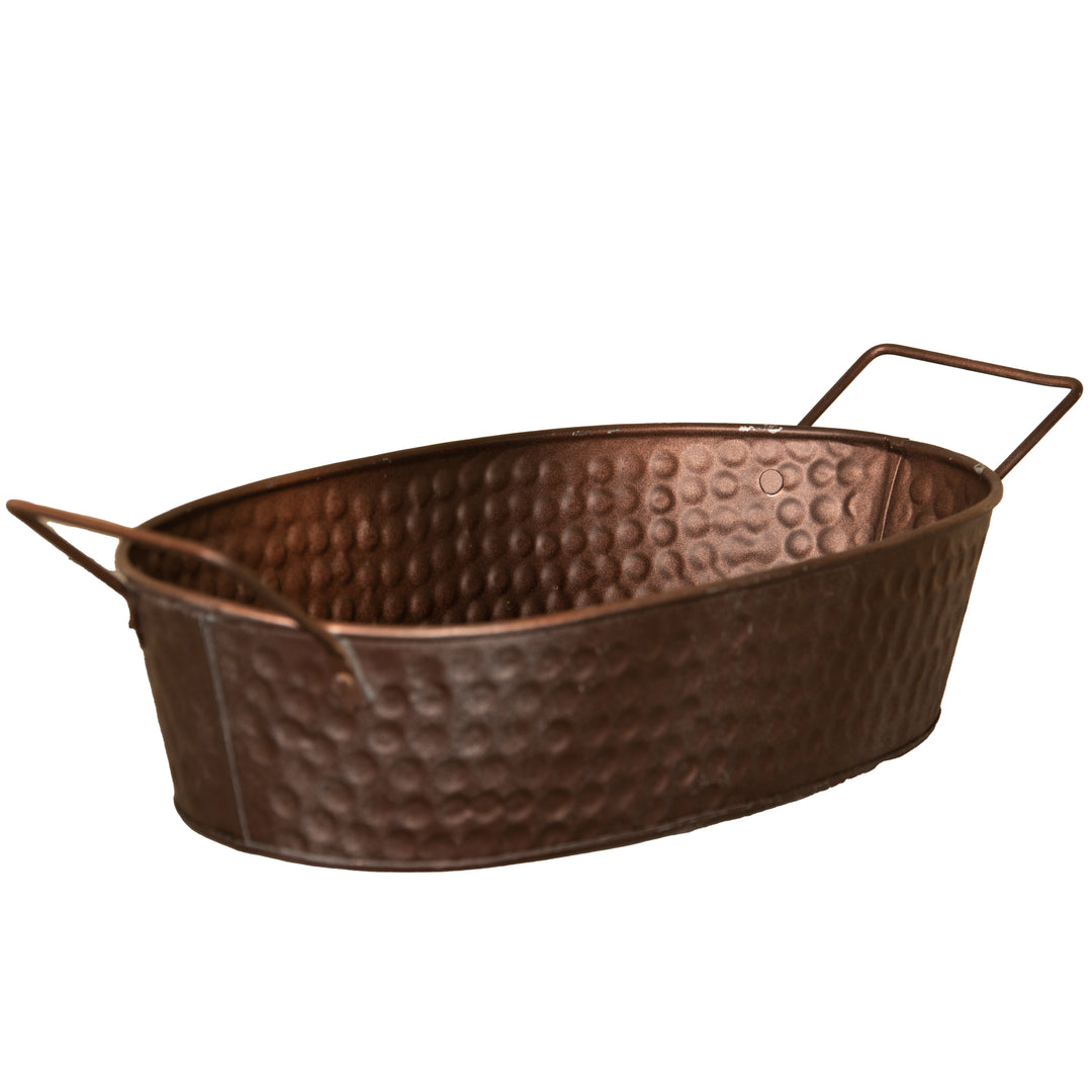Oval Iron Tray with Handles