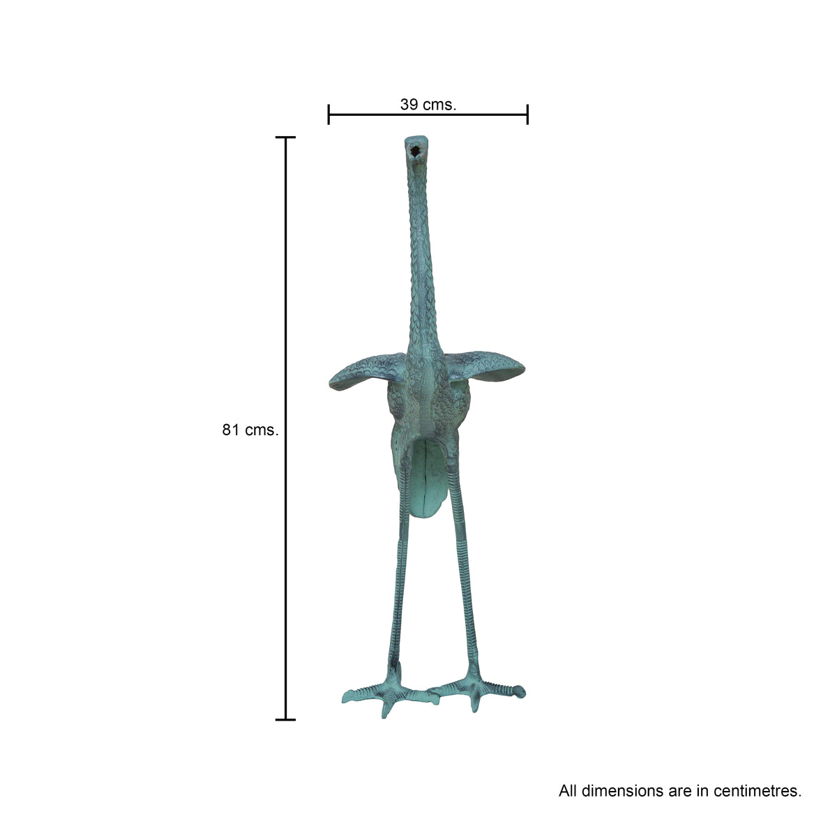 Garden Crane Statue
