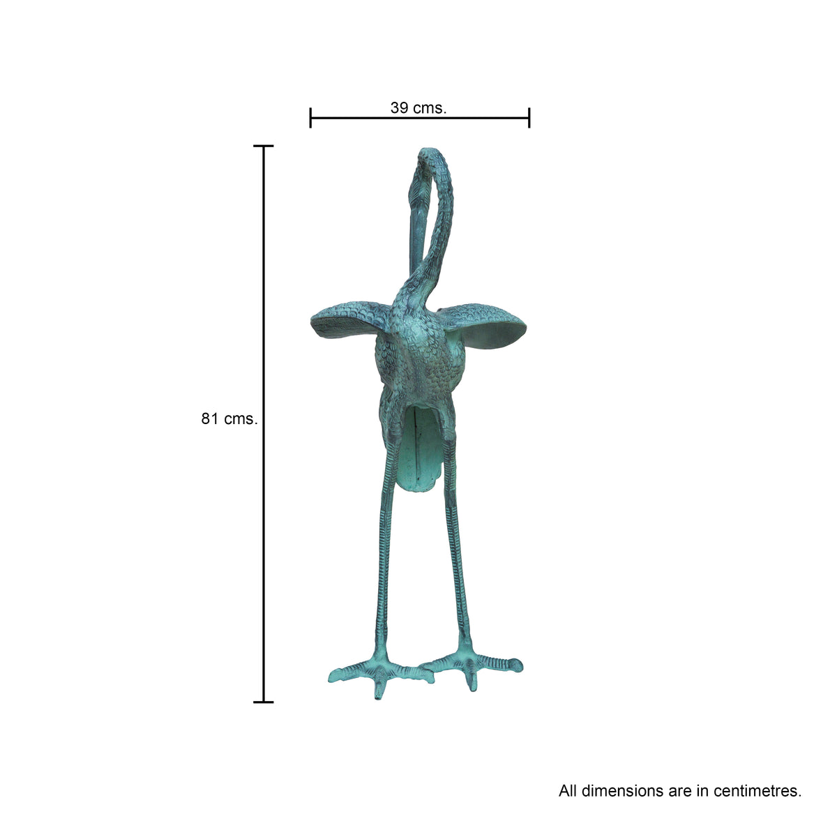 Garden Crane Statue