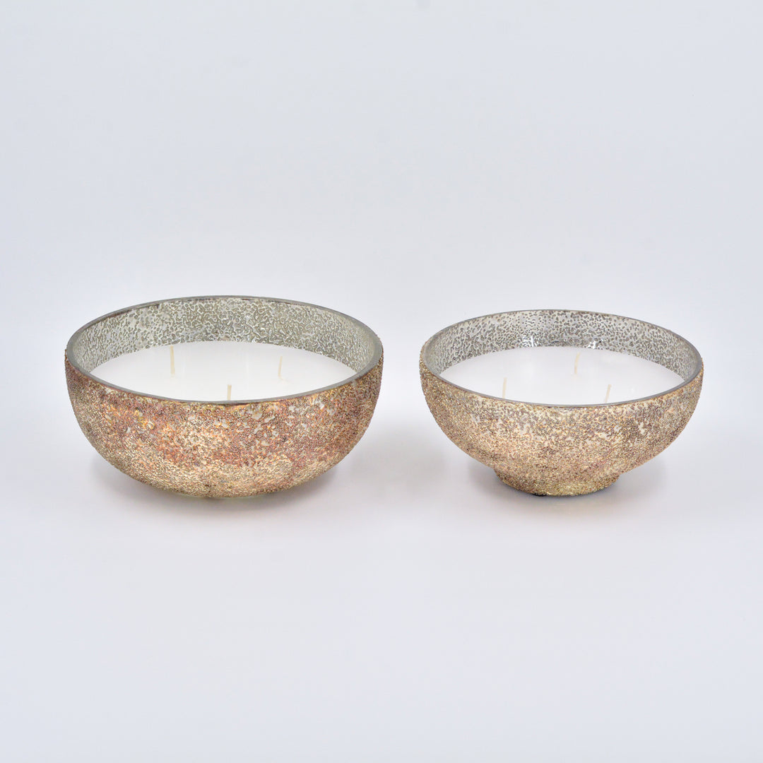 Three Wick Glass Bowl Candle