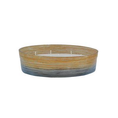 Marble Finish Glass Bowl Candle