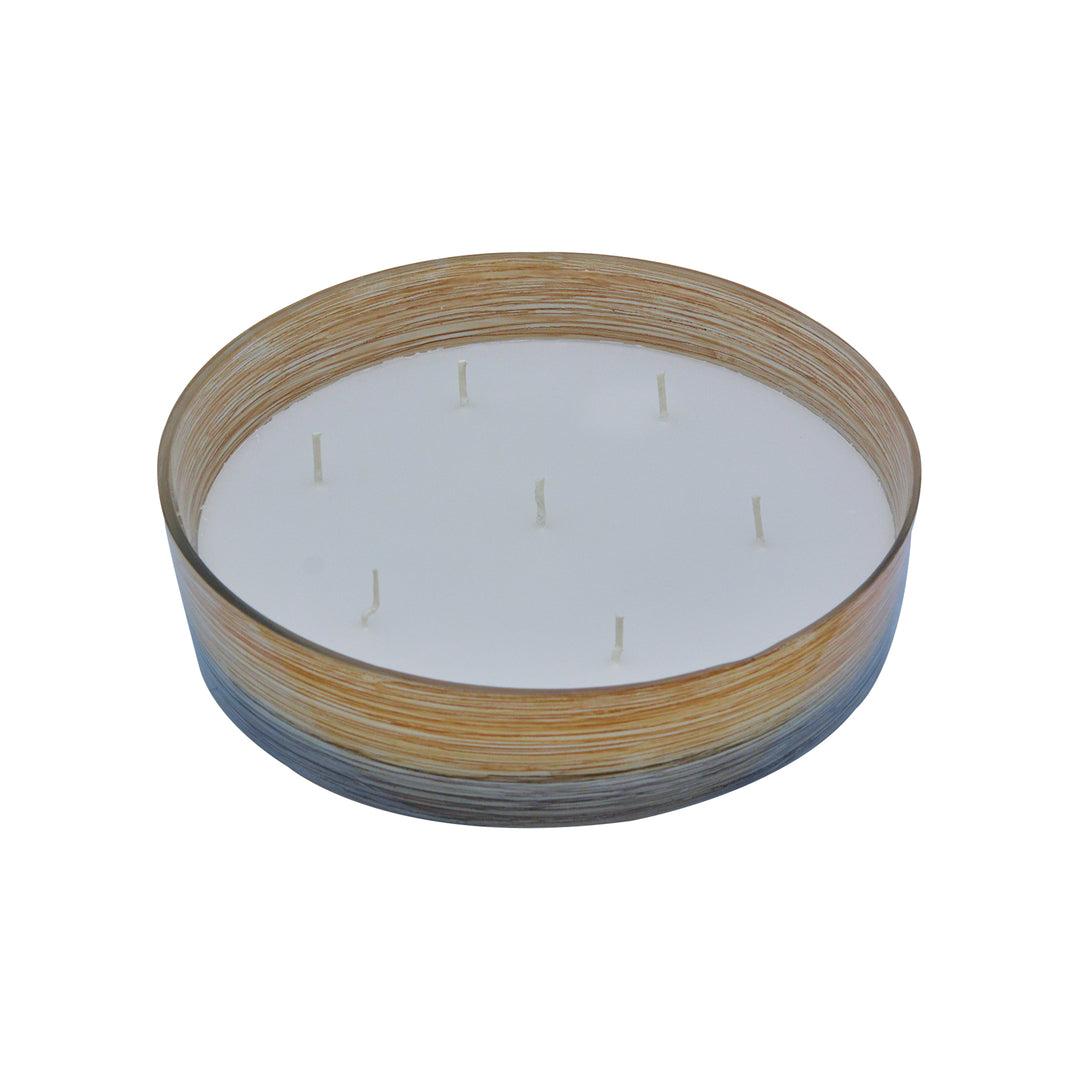 Marble Finish Glass Bowl Candle