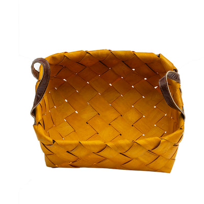Woven storage basket