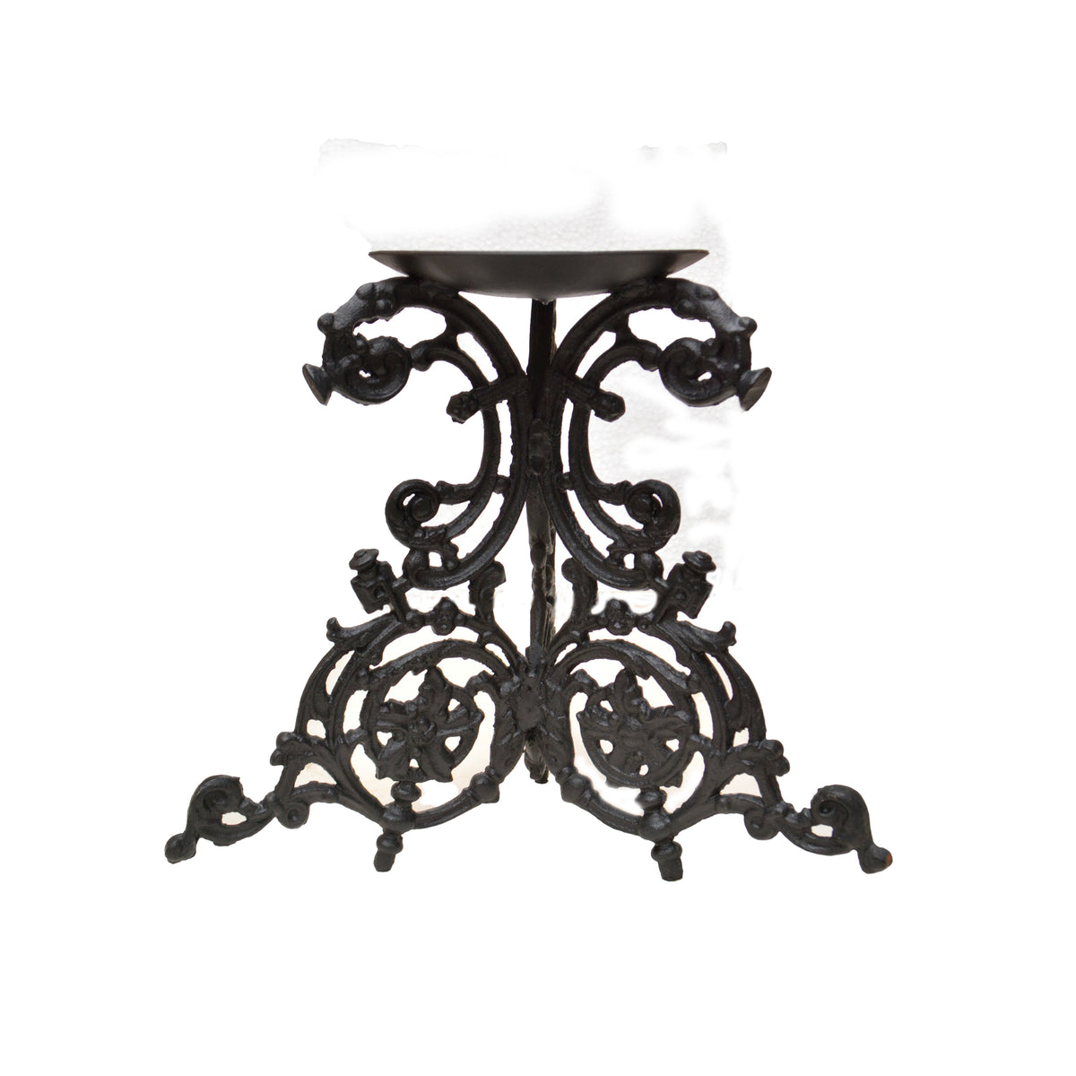 Cast Iron Candle Stand- Black