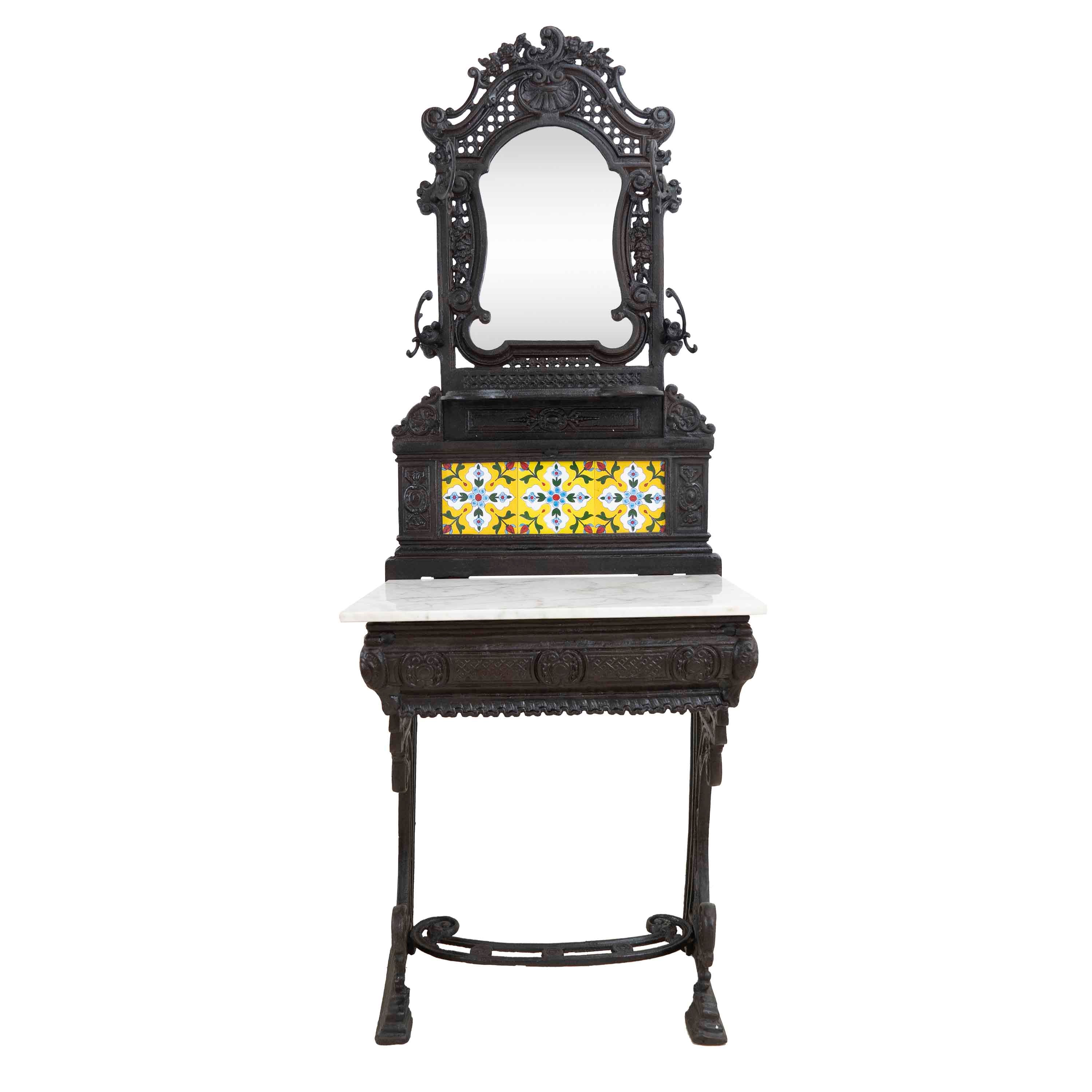 Cast Iron Dressing table - Yellow