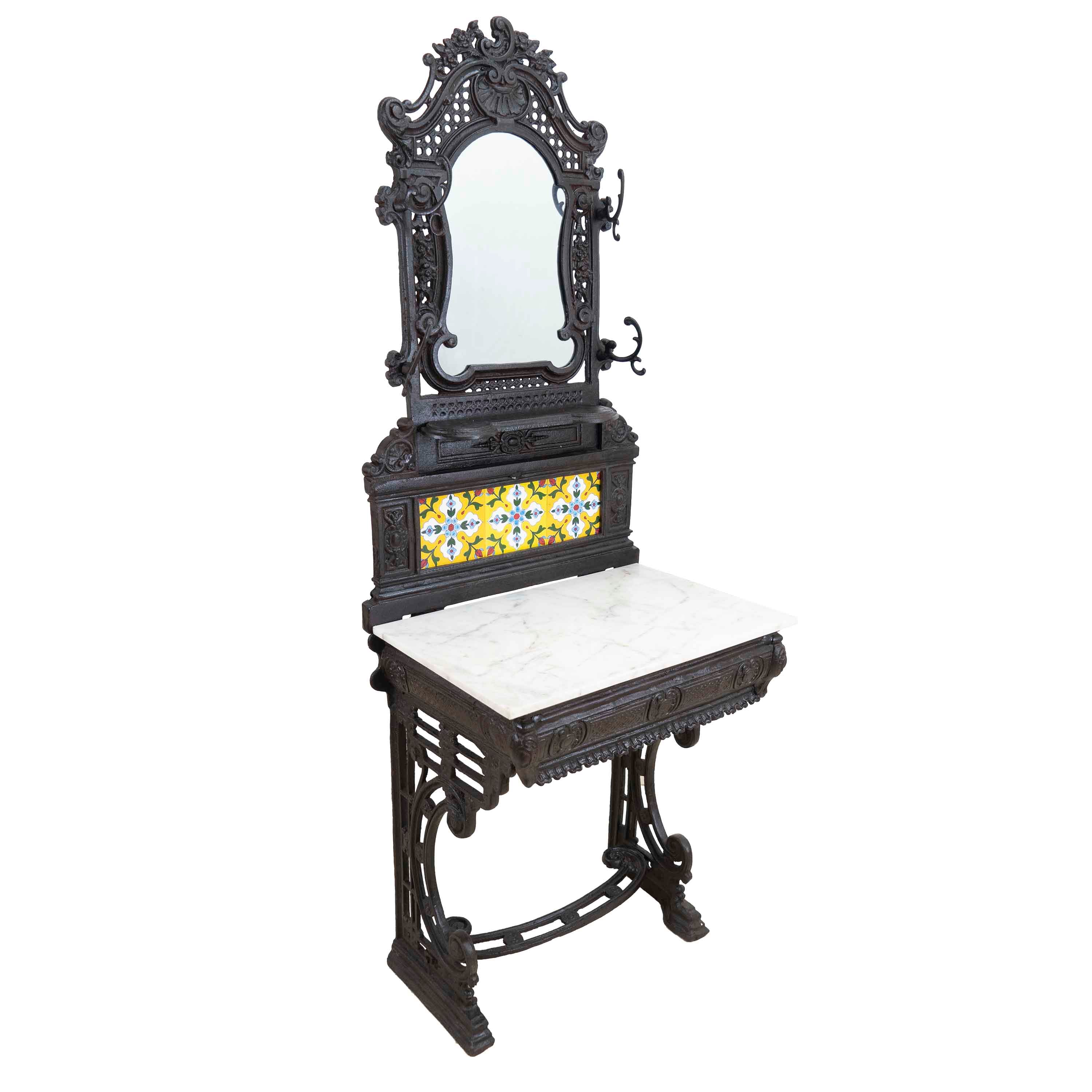 Cast Iron Dressing Table - Yellow