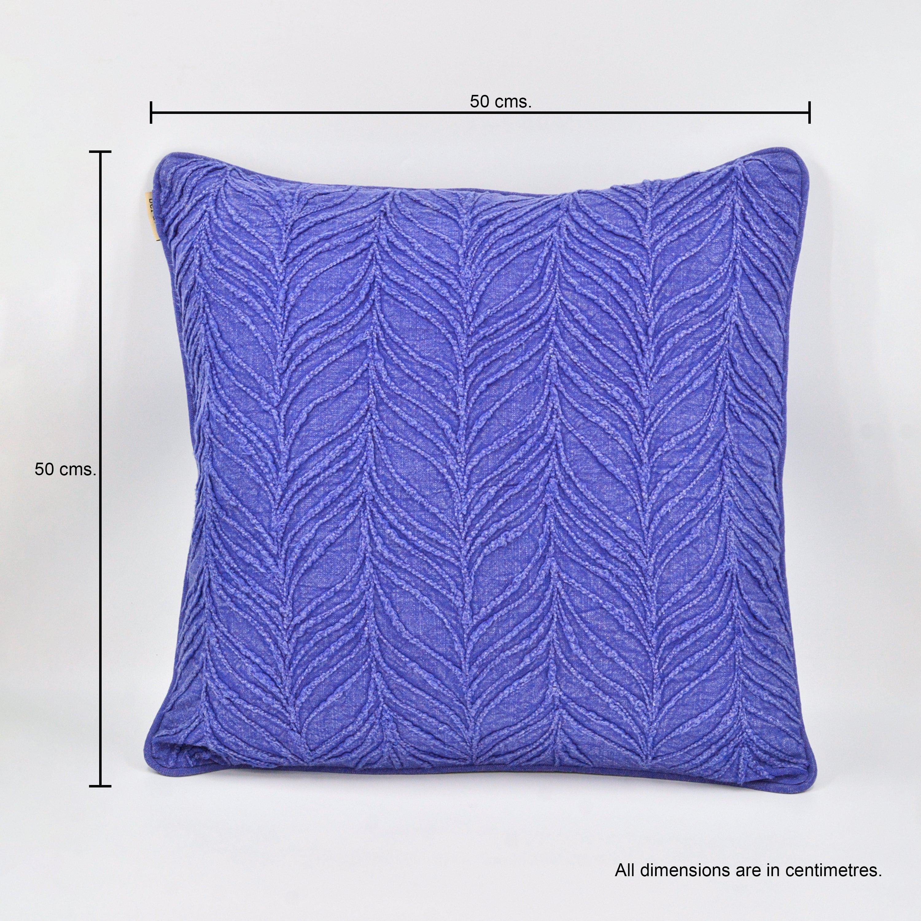Waves Hand Embroidered Cushion Cover