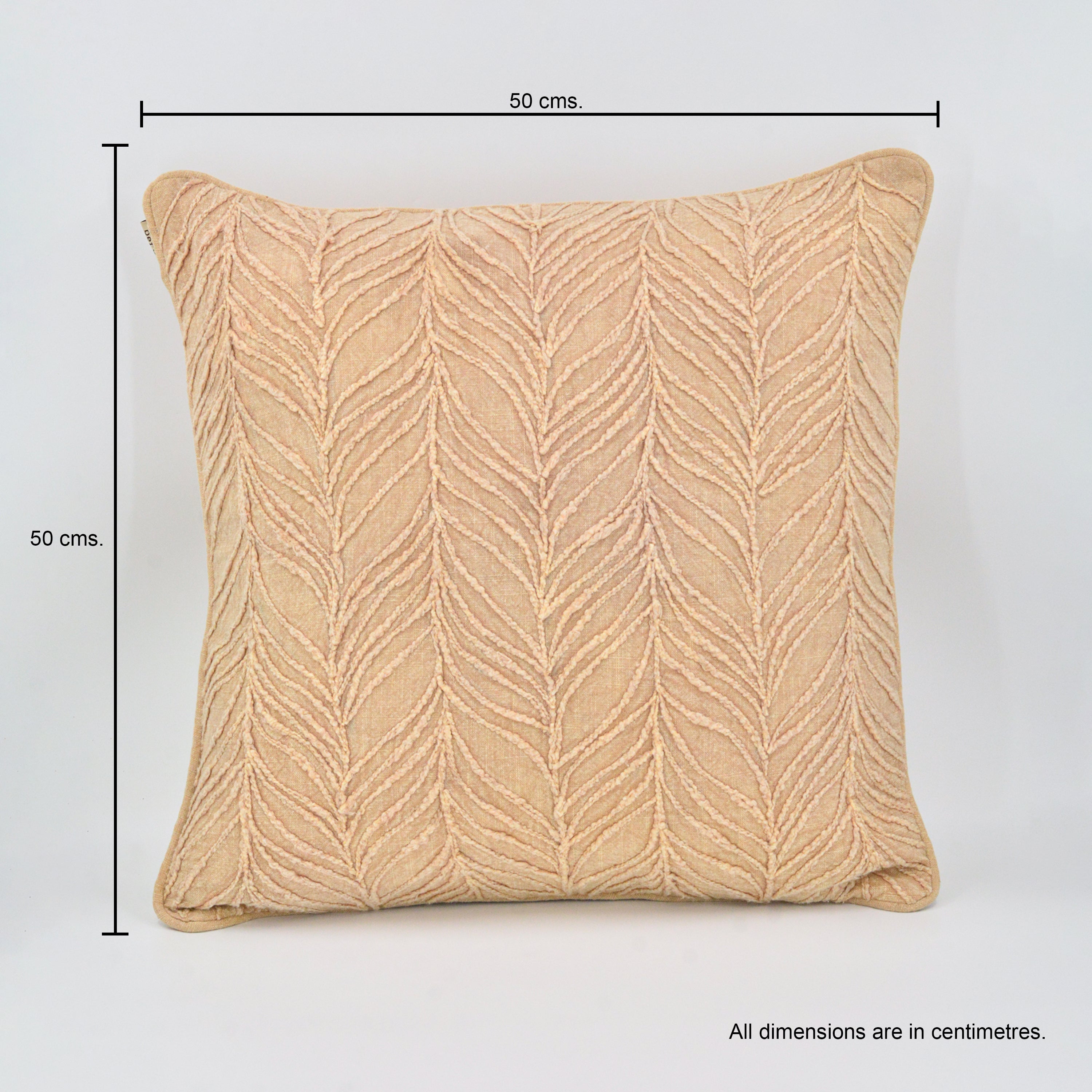 Waves Hand Embroidered Cushion Cover