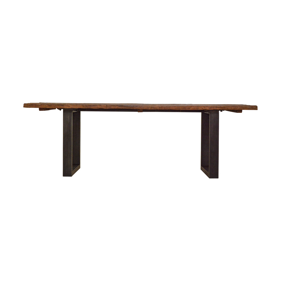 Metal Table With Wooden Top