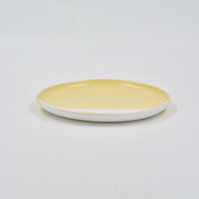 Quarter Plate Lime and White