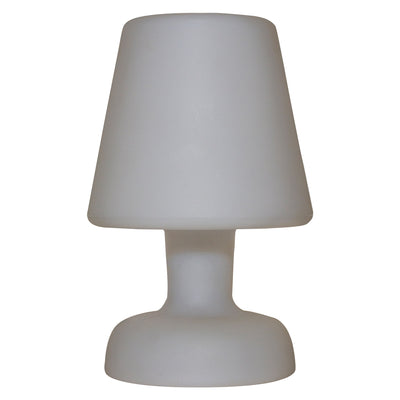 Rechargeable white table lamp