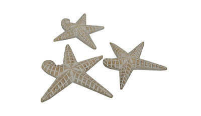 Wooden Star Fish (Set Of 3)