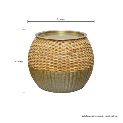 Rattan Round Side table